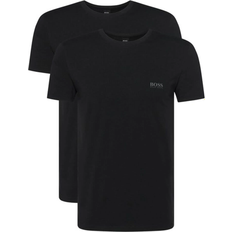 Hugo Boss T-shirts HUGO BOSS Regular Fit Stretch Cotton T-shirts 2-pack - Black