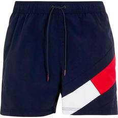 Tommy Hilfiger Badkläder Tommy Hilfiger Colour Blocked Slim Fit Mid Length Swim Shorts - Desert Sky