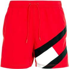 Tommy Hilfiger Herr Badkläder Tommy Hilfiger Colour Blocked Slim Fit Mid Length Swim Shorts - Primary Red