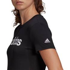 Adidas Bomull - Dam - Långa kjolar - Svarta T-shirts adidas Essentials Slim Logo Tee - Black/White