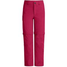 Polyamide Softshellbyxor Barnkläder Vaude Kid's Detective Antimos Zip-Off Pants - Crimson Red (422609770920)