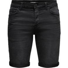 Only & Sons Shorts Only & Sons Life Reg Jog Denim Shorts - Black/Black Denim