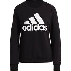 Adidas Dam - Sweatshirts Tröjor adidas Women's Essentials Relaxed Logo Sweatshirt - Black/White