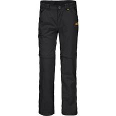 Jack Wolfskin Kid's Safari Zip Off Pants - Black (1605871_6000_104)