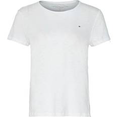 Tommy Hilfiger Dam - Kort ärmar Överdelar Tommy Hilfiger Heritage Crew Neck T-shirt - Classic White