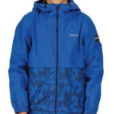 M Skalkläder Regatta Kid's Haskel Waterproof Hooded Jacket - Nautical Blue Camo