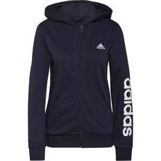 adidas Women Sportswear Essentials Logo Full-Zip Hoodie - Legend Ink/White