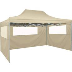 vidaXL Foldable Tent with 3 Walls 3x4.5 m