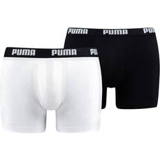 Puma Herr - Svarta Kalsonger Puma Basic Men's Boxers 2-pack - White/Black