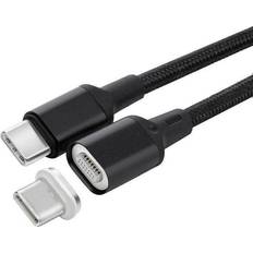 Koppar - USB-kabel Kablar MicroConnect Magnetic USB C - USB C 3.1 (Gen.1) M-M 1m