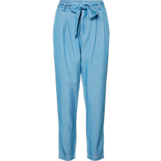 54 - Dam - W30 Byxor Vero Moda Mia Relaxed Fit Tencel Pants - Light Blue Denim