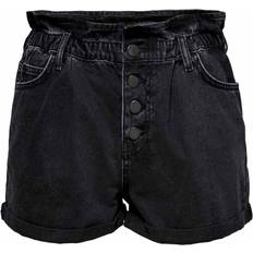 Only Dam Shorts Only Cuba Life Paperbag Jeans Shorts - Blue/Medium Blue Denim