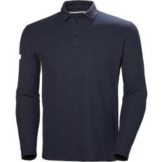 Polyamid Pikétröjor Helly Hansen Crewline Long Sleeve Polo Shirt - Navy