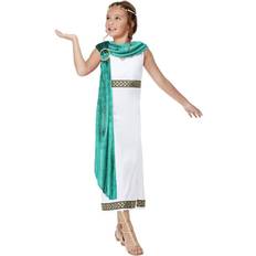 Barn - Romarriket Dräkter & Kläder Smiffys Girls Deluxe Roman Empire Toga Costume