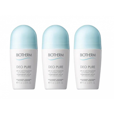 Biotherm Torr hud Deodoranter Biotherm Deo Pure Antiperspirant Roll-on 75ml 3-pack