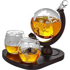 MikaMax Deluxe Globe Decanter Set Whiskeykaraff 4st 0.85L