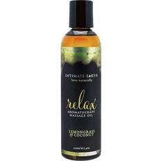 Intimate Earth Relax Aromatherapy Massage Oil Lemongrass & Coconut 120ml