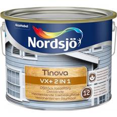 Nordsjö Trä - Träfasadsfärger - Vit Målarfärg Nordsjö Tinova VX+ 2in1 Träfasadsfärg White 10L
