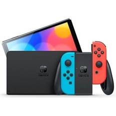 Bärbar - Nintendo Switch Spelkonsoler Nintendo Switch OLED Model - Neon Red/Neon Blue