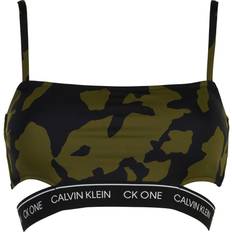 Kamouflage Bikiniöverdelar Calvin Klein Bralatte Bikini Top - Back Cut Out Print