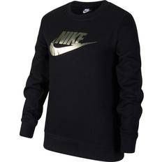 Nike Sweatshirts Barnkläder Nike Older Kid's Sportswear French Terry Crew - Black (CU8518-010)