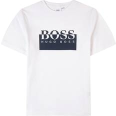 Hugo Boss T-shirts Barnkläder Hugo Boss Logo Detail T-shirt - White