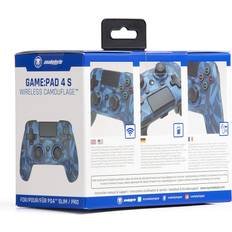 Snakebyte Spelkontroller Snakebyte 4S Wireless Gamepad (PS4/PS3) - Blue Camouflage