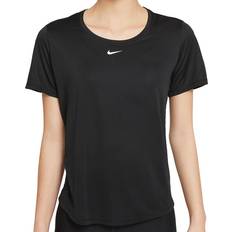 Nike Dam Överdelar Nike Dri-FIT One Short-Sleeve Top Women - Black/White