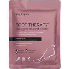 Fri från mineralolja Fotmasker Beauty Pro Foot Therapy Collagen Infused Bootie with Removable Toe Tip 17ml