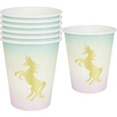 Talking Tables Paper Cups We Unicorns White/Gold 12-pack
