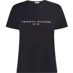 Tommy Hilfiger Dam - Kort ärmar T-shirts Tommy Hilfiger Heritage Hilfiger Cnk Tee - Black