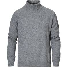 Oscar Jacobson Salim Rollneck Sweatshirt - Light Grey