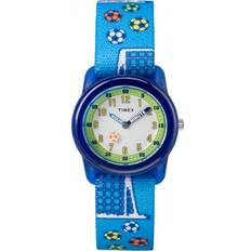 Timex Barn Armbandsur Timex Time Machines Blue Soccer (TW7C16500)