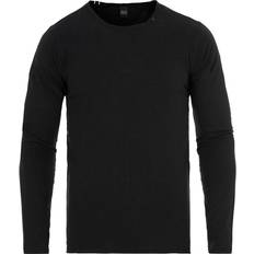 Replay T-shirts & Linnen Replay Long Sleeved Raw Cut T-shirt - Black