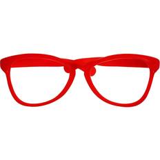 Glasögon - Röd Tillbehör Vegaoo Giant Clown Glasses Red