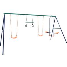 VidaXL Plastleksaker vidaXL Swing Set with Gymnastic Rings & 4 Seater
