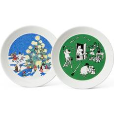 Arabia Moomin Teckning & Jul Assiett 19cm 2st