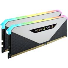 DDR4 - Vita RAM minnen Corsair Vengeance RGB RT White DDR4 3200MHz 2x8GB (CMN16GX4M2Z3200C16W)