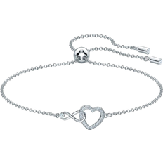 Swarovski Armband Swarovski Infinity Heart Bracelet - Silver/Transparent