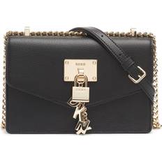 DKNY Väskor DKNY Elissa Small Pebbled Leather Shoulder Bag - Black/Gold