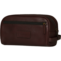 Barbour Väskor Barbour Leather Washbag - Dark Brown