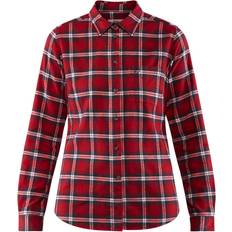 Fjällräven Dam Skjortor Fjällräven Övik Flannel Shirt W - Deep Red