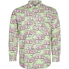 Comme des Garçons Skjortor Comme des Garçons Kaws Long Sleeve Print Shirt - Green/Pink