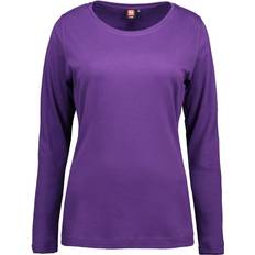 ID Ladies Interlock Long Sleeved T-shirt - Purple