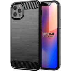 Insmat Apple iPhone 12 Mobilskal Insmat Carbon And Steel Style Back Cover for iPhone 12/12 Pro