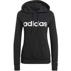 Adidas Dam - Hoodies Tröjor adidas Essentials Logo Hoodie Women - Black/White