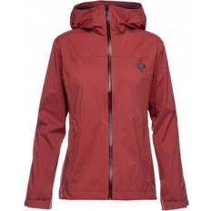 Black Diamond Dam - Långa ärmar Ytterkläder Black Diamond Stormline Stretch Rain Shell Women's - Cherrywood