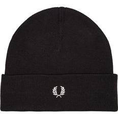 Fred Perry Herr Accessoarer Fred Perry Knitted Beanie - Black