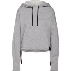 Adidas Dam - Lös Tröjor adidas Sportswear Studio Lounge Fleece Hoodie - Medium Grey Heather