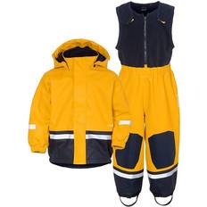 Kardborre Regnställ Barnkläder Didriksons Boardman Kid's Rain Set - Oat Yellow (503968-321)